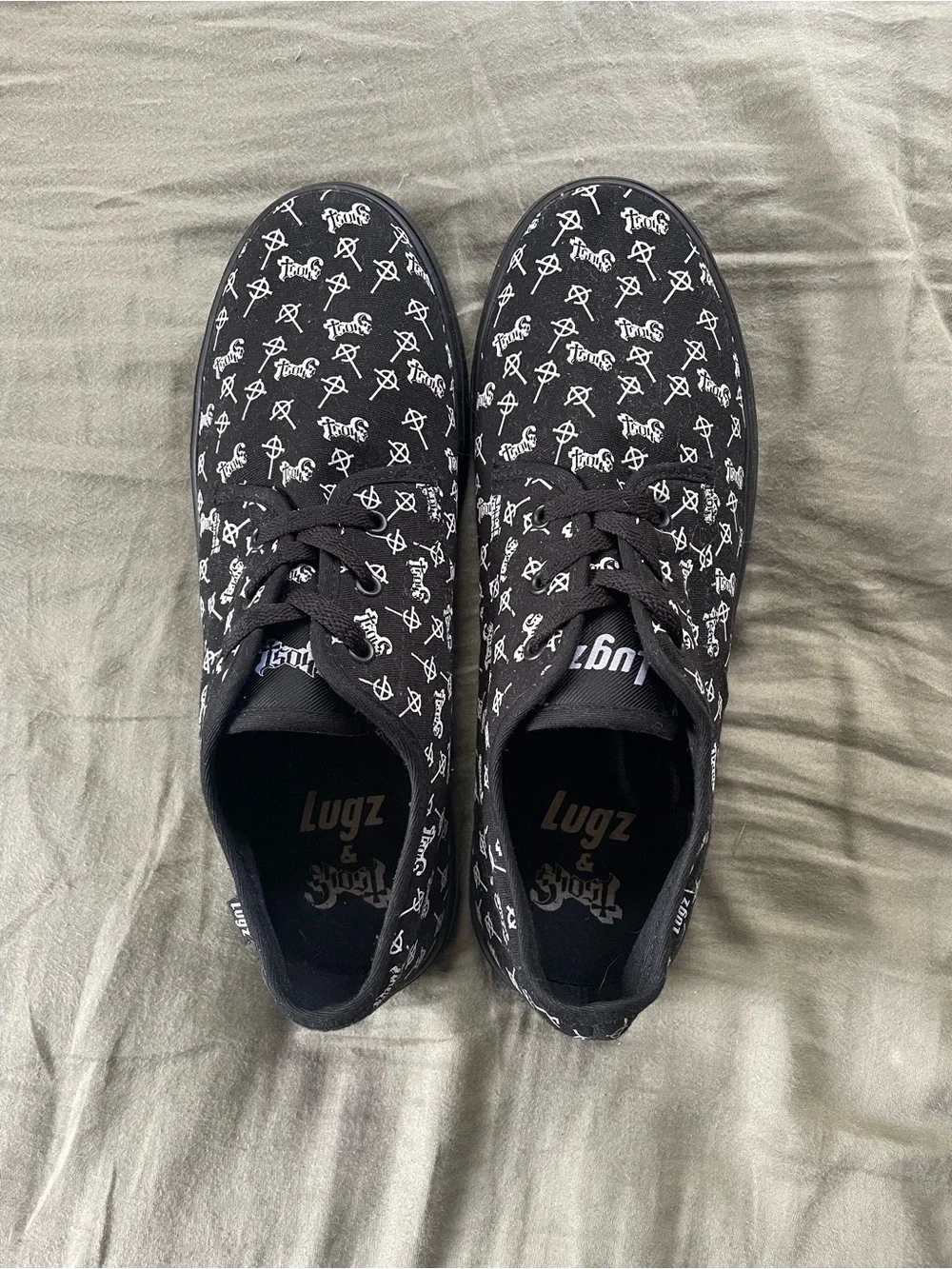 The Band Ghost x Lugz canvas shoes men’s 8.5
